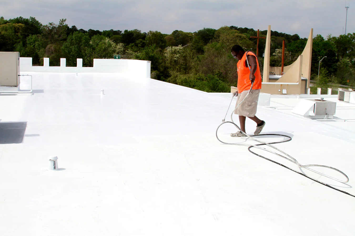 Silicone Roof Coating — commercial roofing in Indianapolis, IN